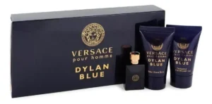 Set de miniaturas de 3 piezas Versace Dylan Blue para hombre