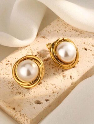 Pendientes Vintage en Acero Inoxidable Dorados