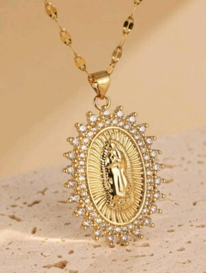Cadena de Guadalupana en Acero Inoxidable