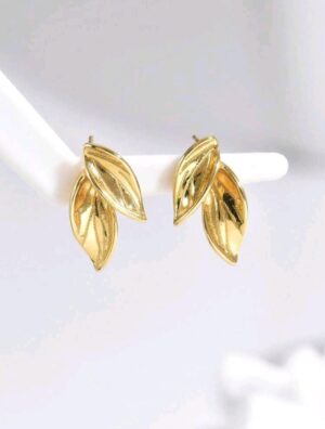 Aretes de hojas en Acero Inoxidable
