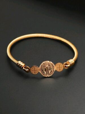Brazalete Religioso en Acero Inoxidable