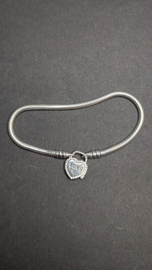 Pulsera de plata genuina - 18cm