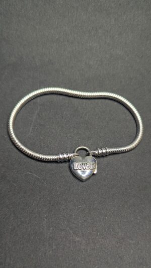 Pulsera de plata genuina - 17cm