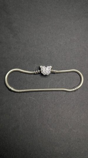 Pulsera de plata genuina - 19cm
