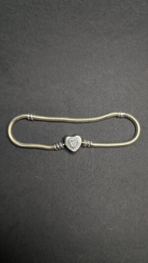 Pulsera de plata genuina - 19cm