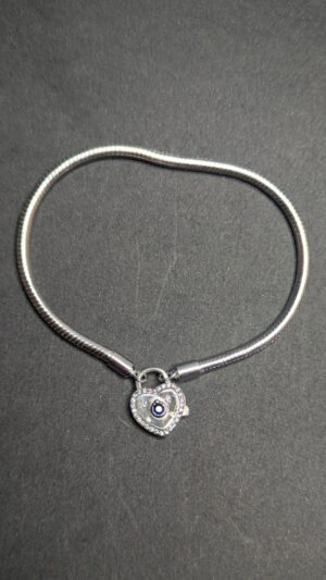 Pulsera de plata genuina - 19cm