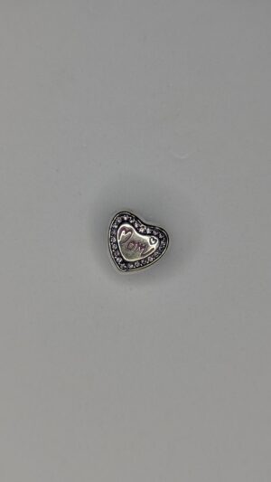 Charm Corazon MOM Plata 925