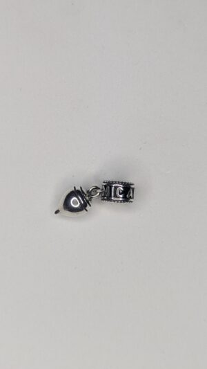 Charm de Trompo Nica en Auténtica Plata 925