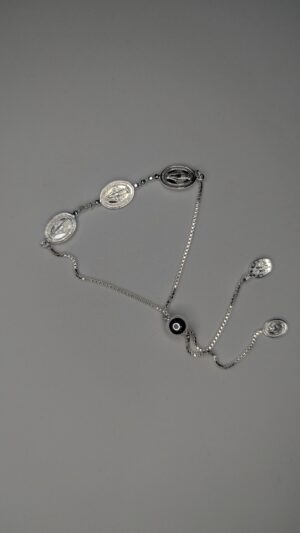 Pulsera ajustable de Plata Auténtica 925